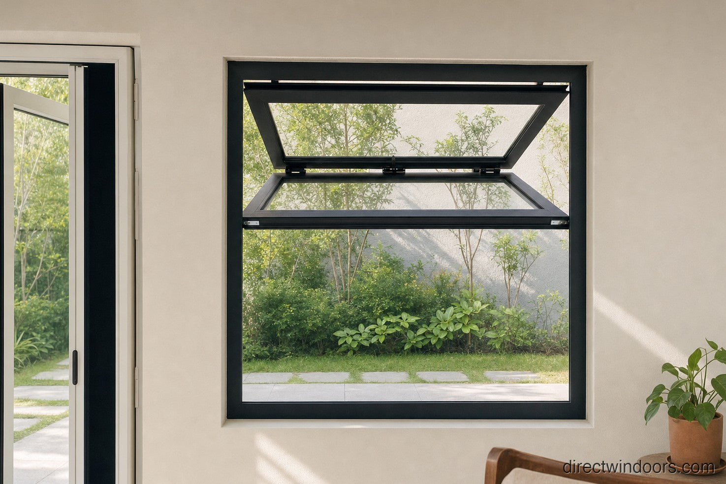 Custom Aluminum Folding Up Window — Direct WinDoors