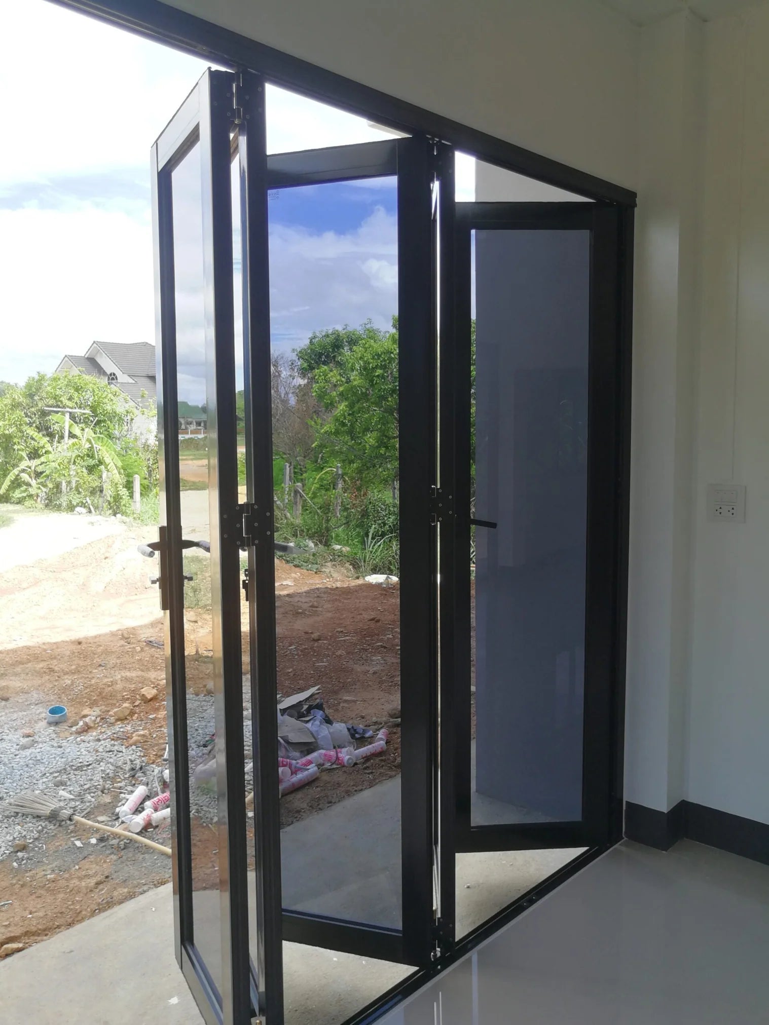 144x80 Custom Aluminum Bifold Door