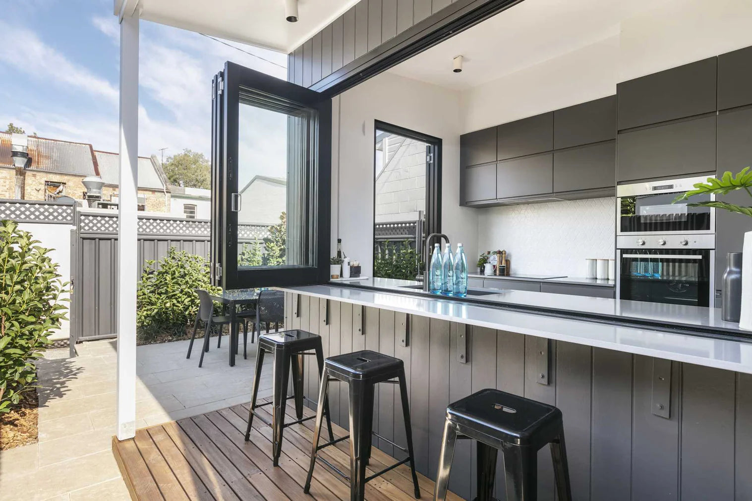 96"x48" Custom Energy Efficient Aluminum Bifold Window — Direct WinDoors