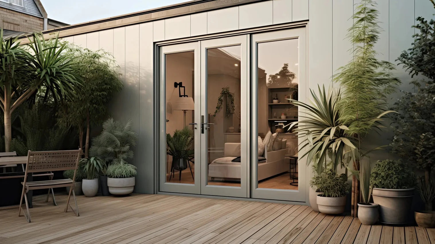 120"x96" Custom Energy Efficient Aluminum Bifold Door — Direct WinDoors