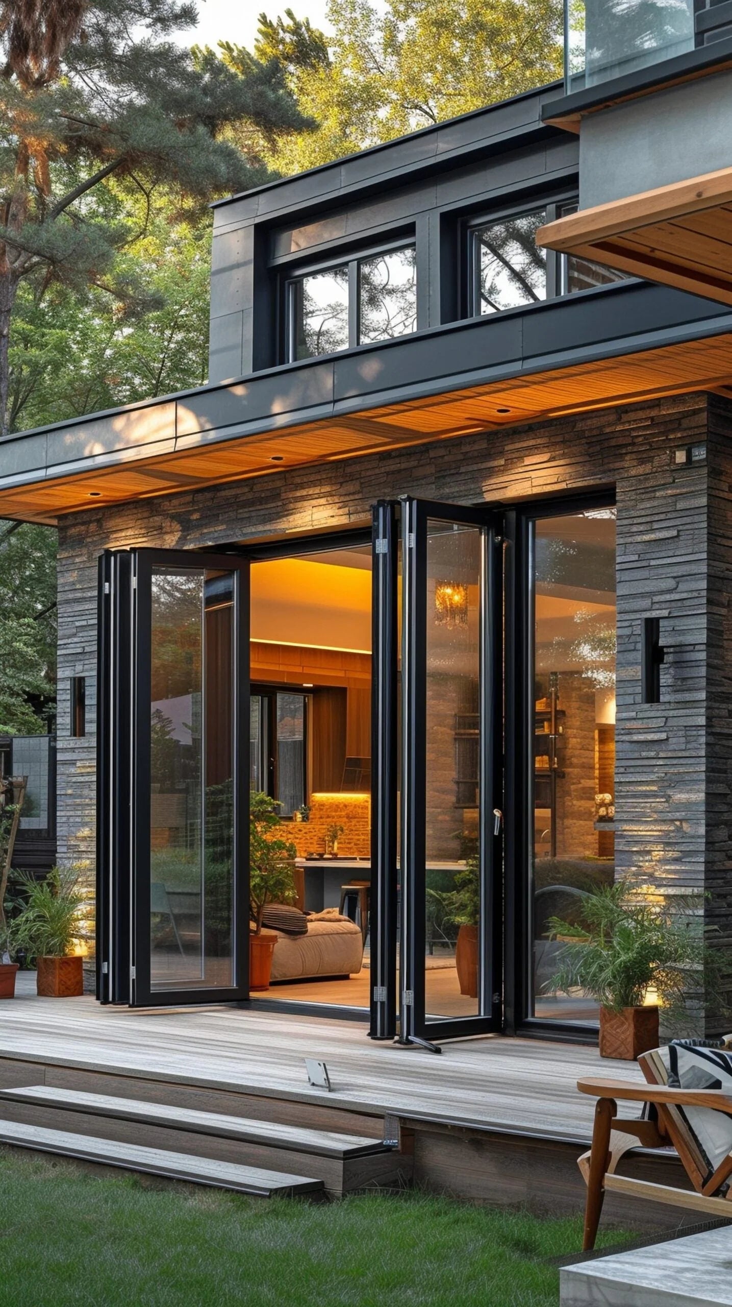 108"x96 Custom Energy Efficient Aluminum Bifold Door — Direct WinDoors