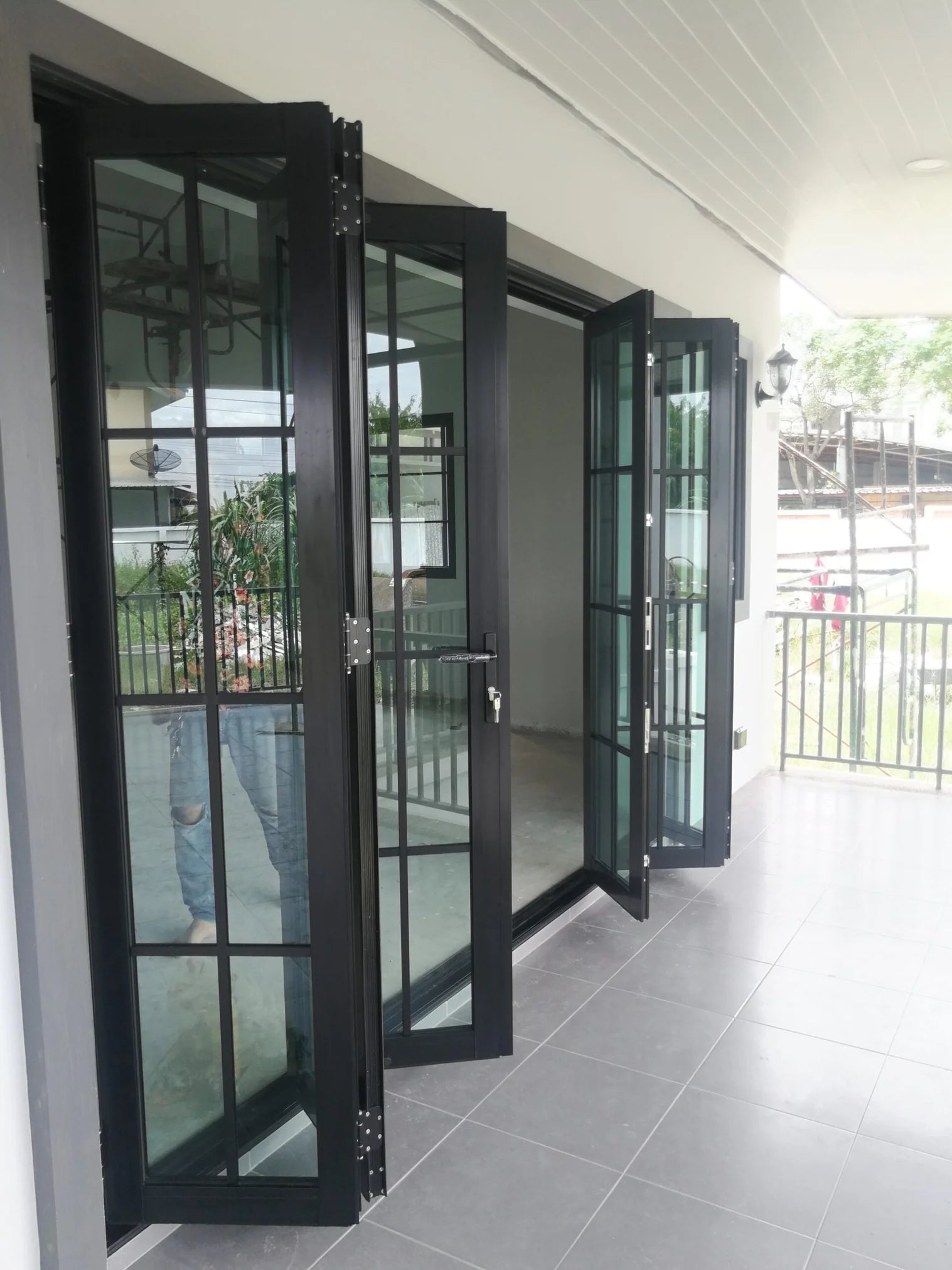 240" x 96" Custom Energy Efficient Aluminum Bifold Door — Direct WinDoors