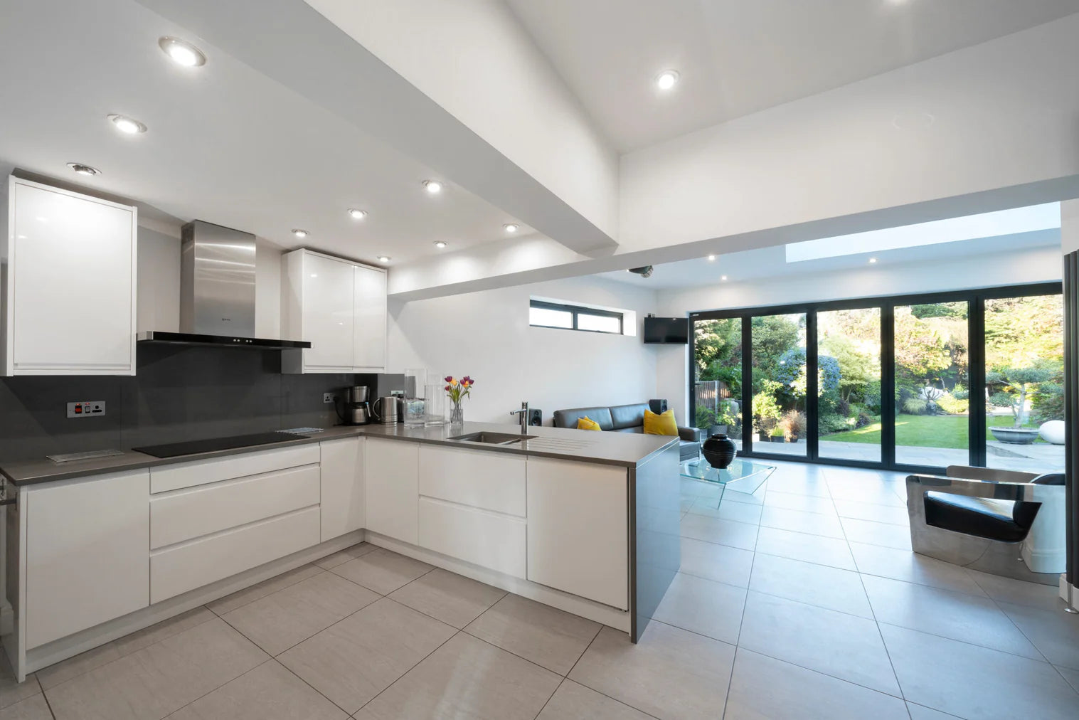 240" x 96" Custom Energy Efficient Aluminum Bifold Door — Direct WinDoors