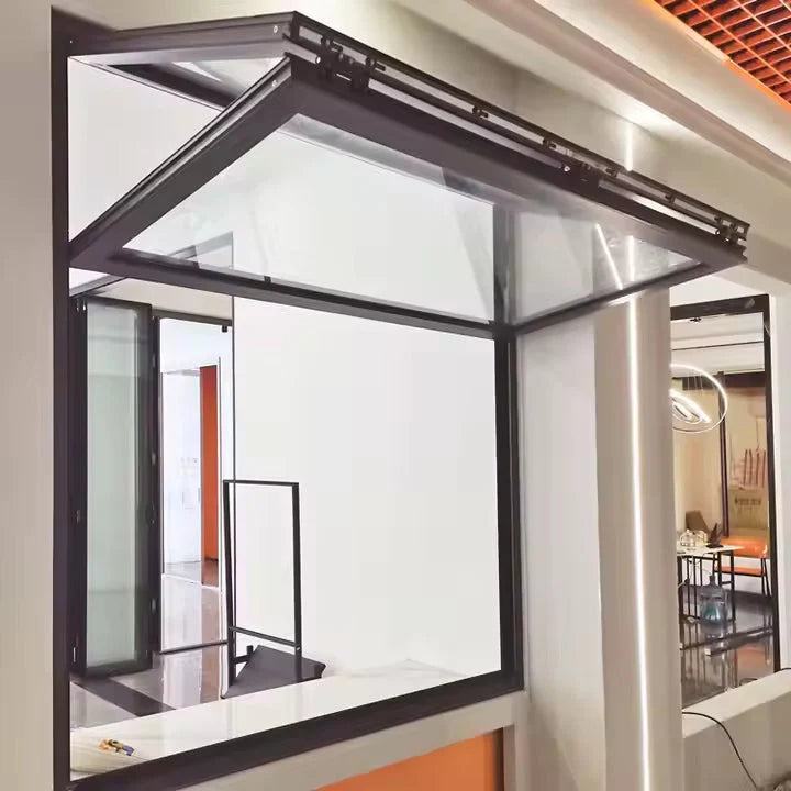 72"x48" Custom Energy Efficient Aluminum Folding Up Window — Direct WinDoors