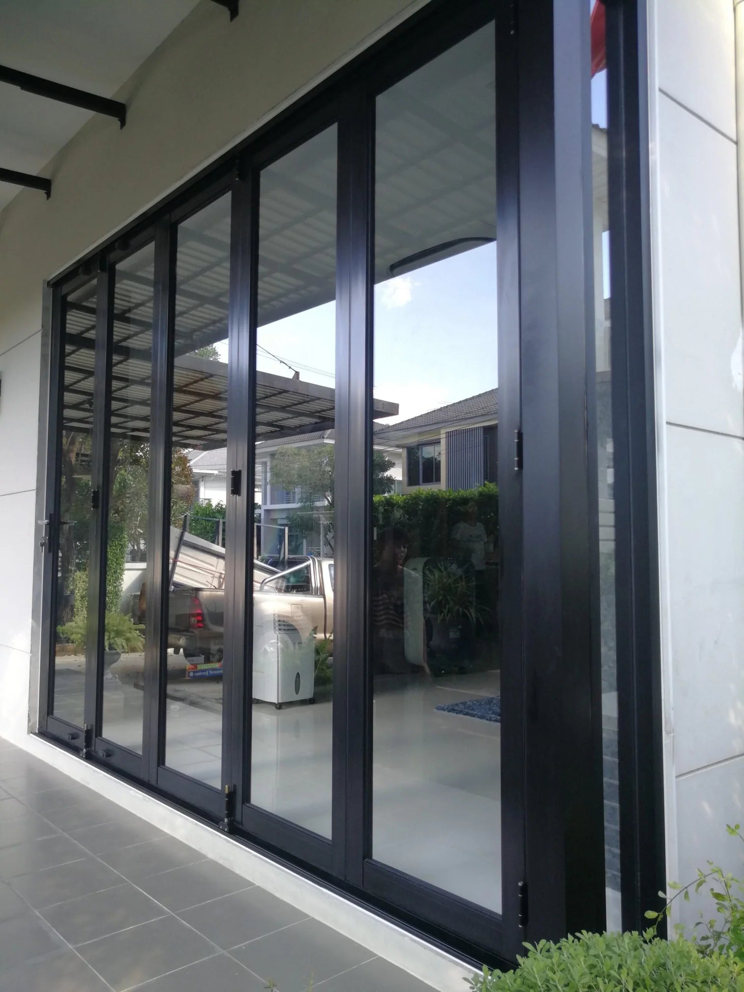 144" x 96" Custom Energy-Efficient Aluminum Bifold Door — Direct WinDoors