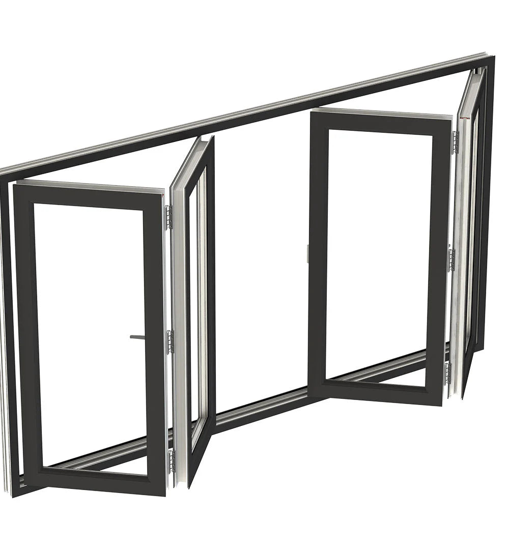 72"x48" Custom Energy Efficient Aluminum Bifold Window — Direct WinDoors