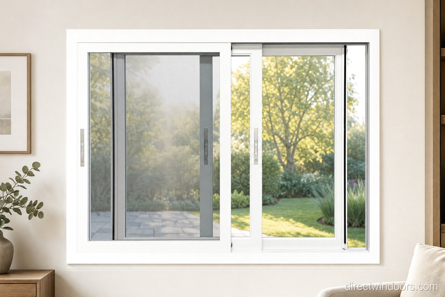 36″ x 48″ Custom Aluminum Sliding Window — Direct WinDoors
