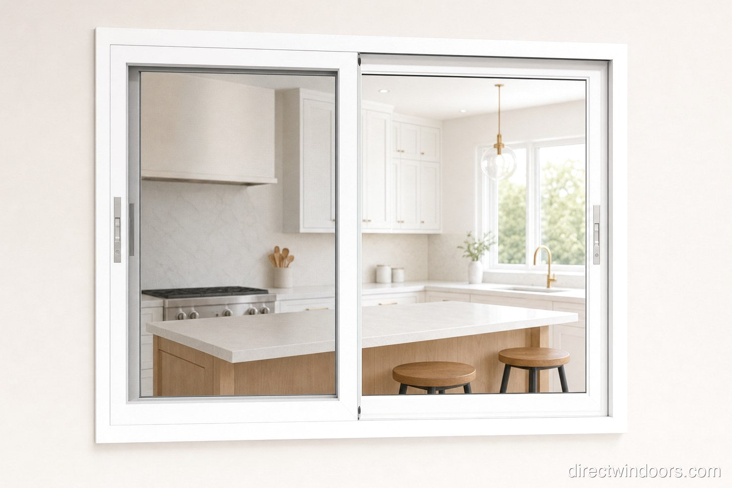 36″ x 48″ Custom Aluminum Sliding Window — Direct WinDoors