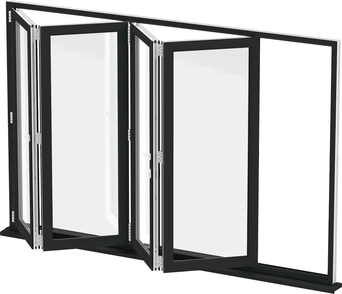 72x48 Custom Aluminum Bifold Window