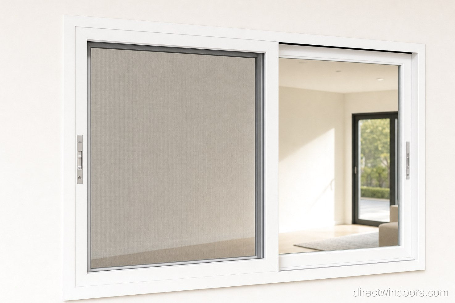 60″ x 36″ Custom Aluminum Sliding Window — Direct WinDoors