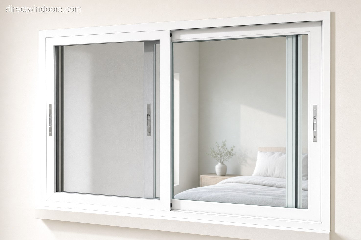 60″ x 60″ Custom Aluminum Sliding Window — Direct WinDoors