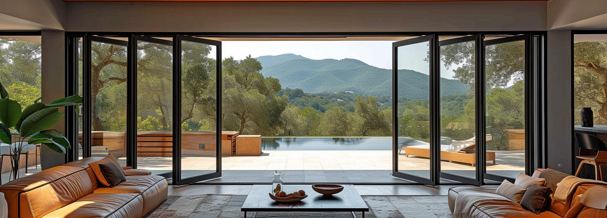 192"x96" Custom Aluminum Bifold Door - Direct WinDoors — Direct WinDoors