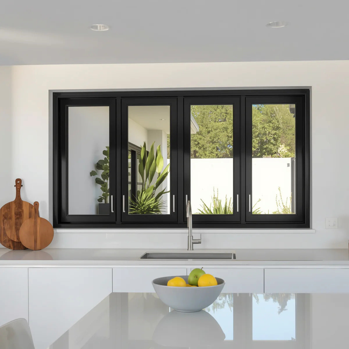 96x36 Custom Aluminum Bifold Window