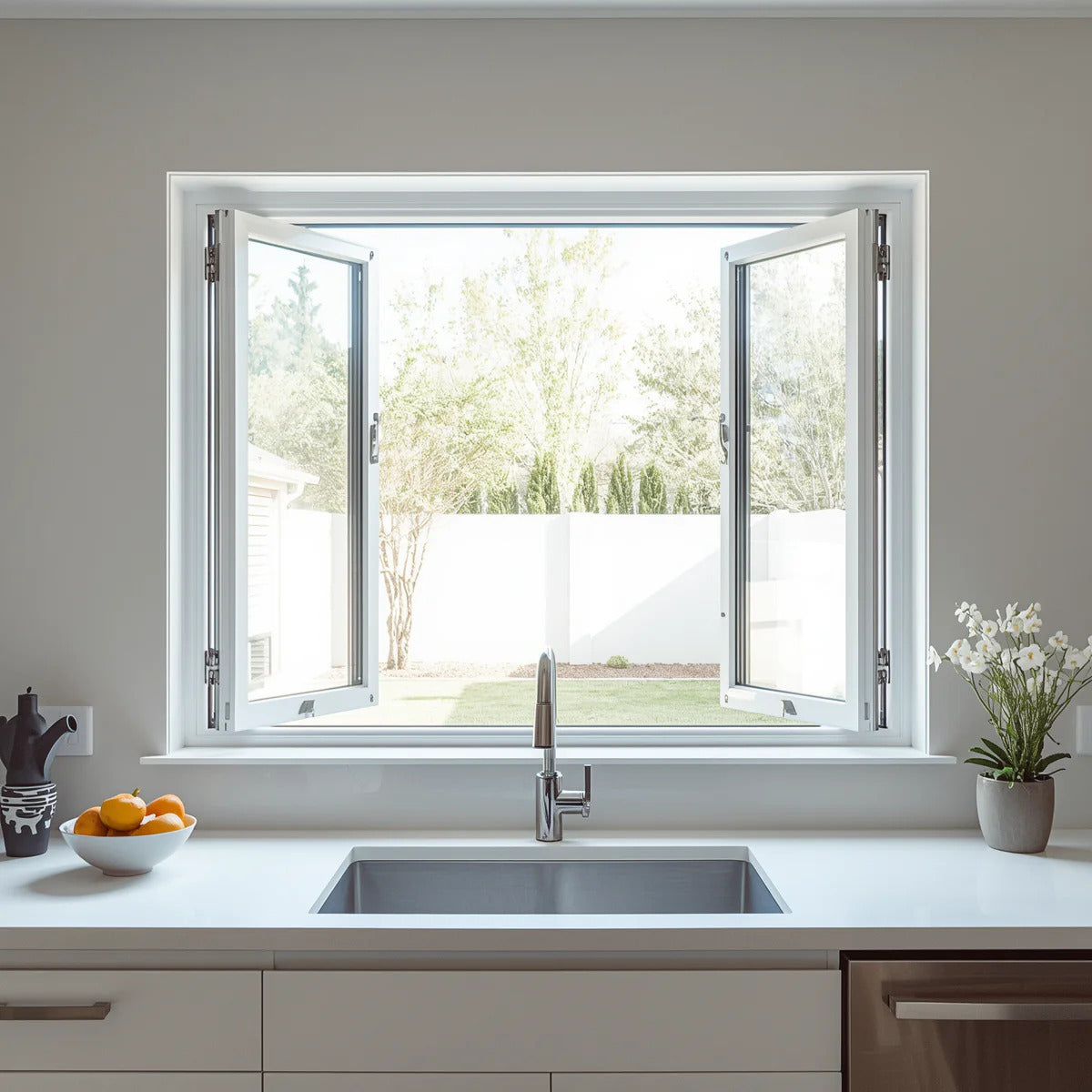 96x36 Custom Aluminum Bifold Window
