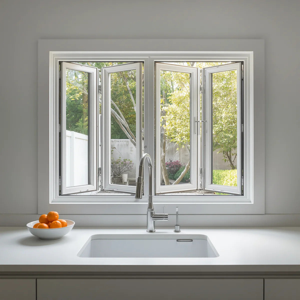 96x36 Custom Aluminum Bifold Window