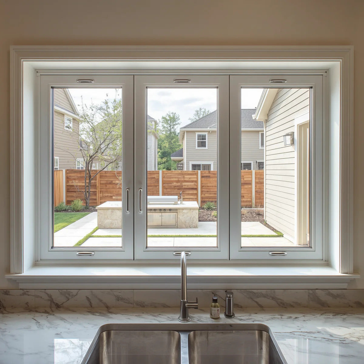 96x36 Custom Aluminum Bifold Window