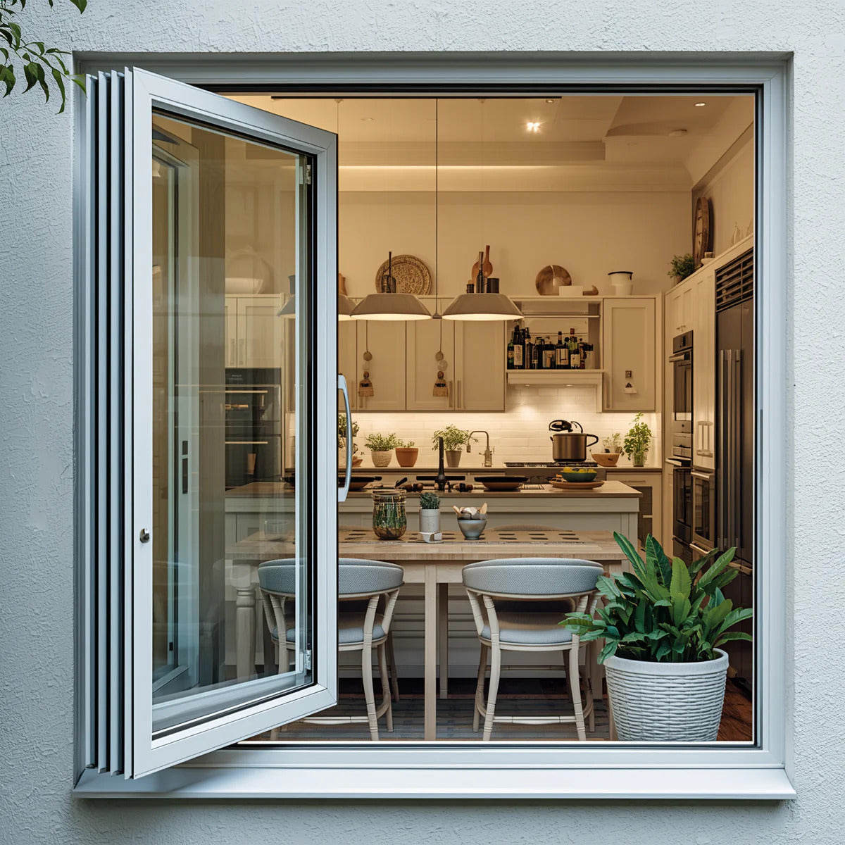 96x36 Custom Aluminum Bifold Window