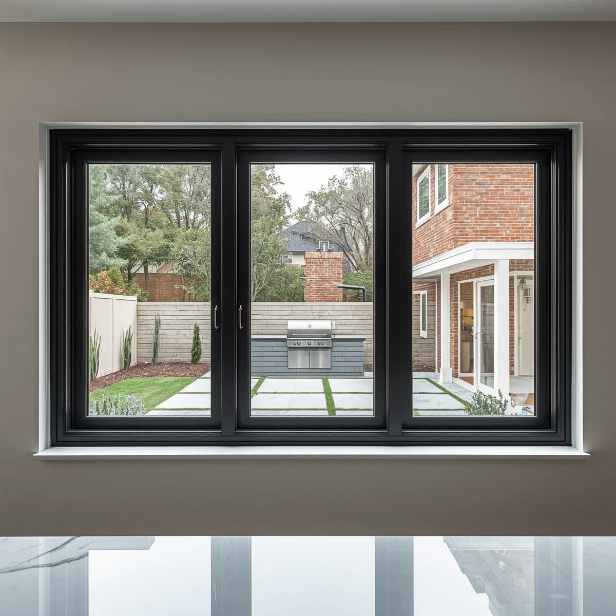 96x36 Custom Aluminum Bifold Window