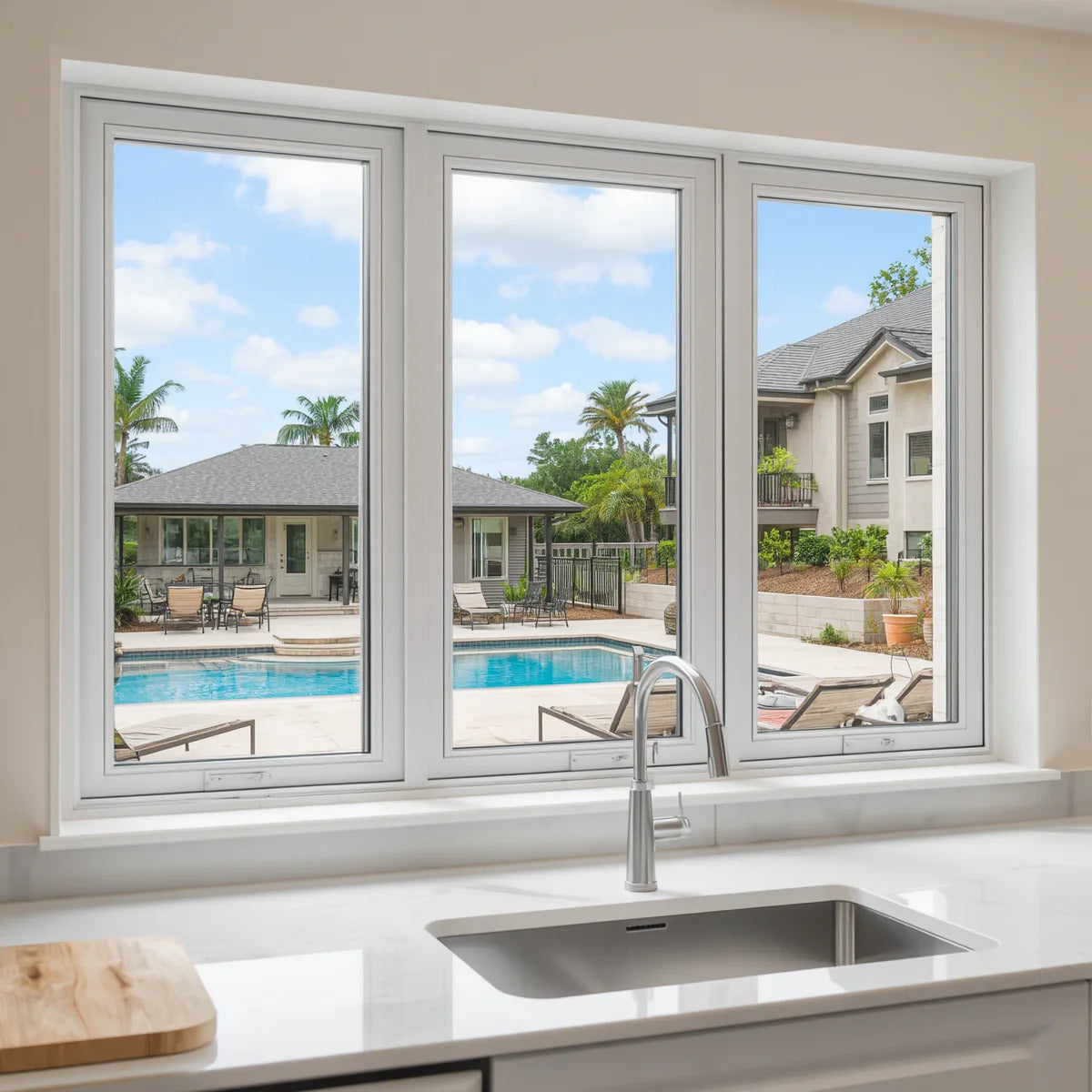 96x36 Custom Aluminum Bifold Window