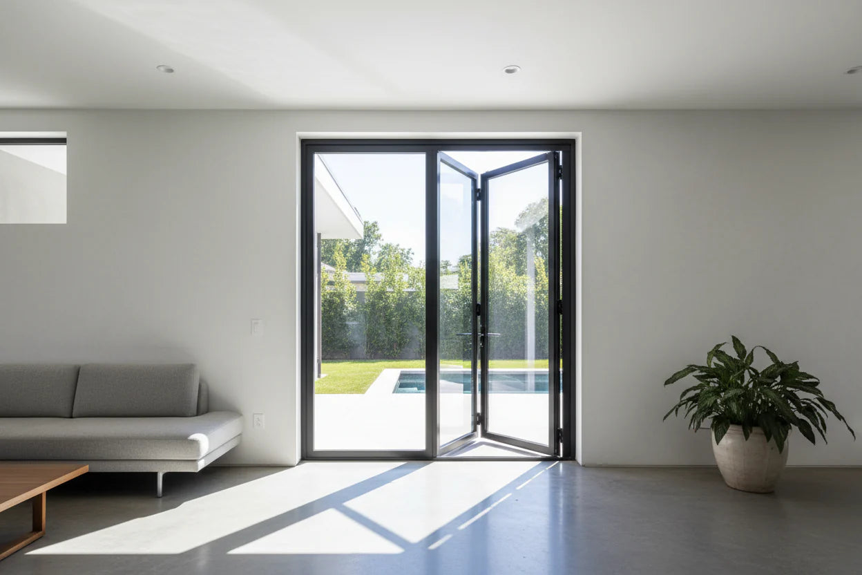 60" x96 " Custom Energy Efficient Aluminum Bifold Door — Direct WinDoors