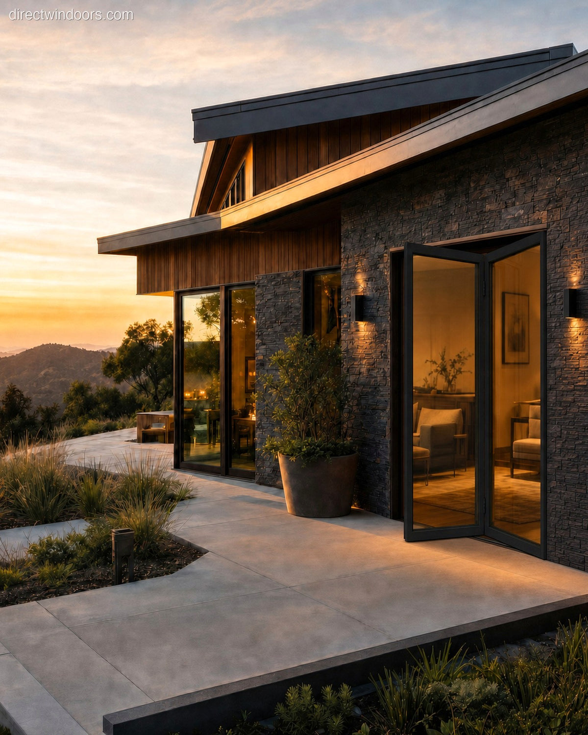 bifold door hero black halfopen 96