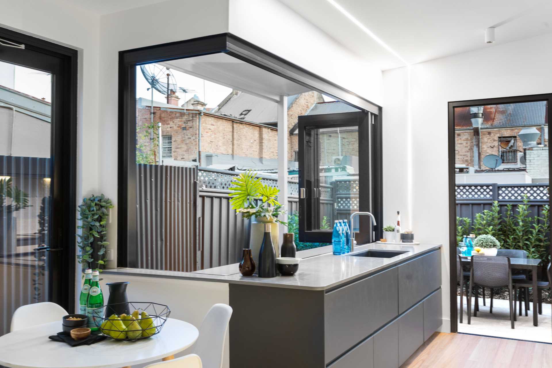 36"x36" Custom Aluminum Bifold Window - Direct WinDoors — Direct WinDoors