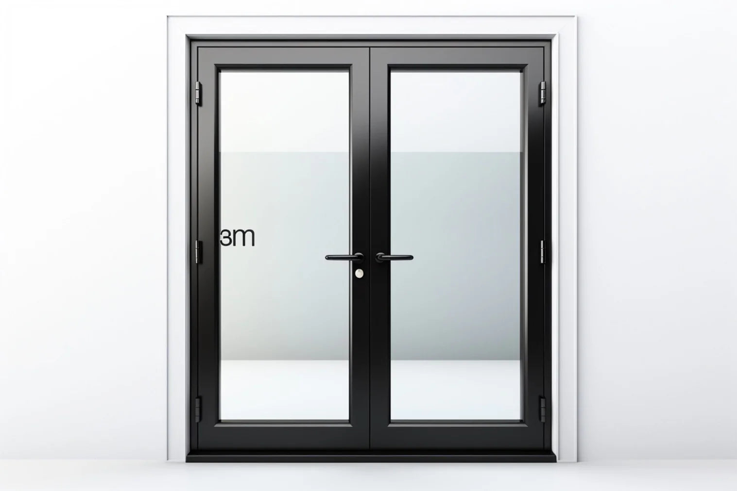 60"x96" Custom Energy Efficient Aluminum French Door — Direct WinDoors