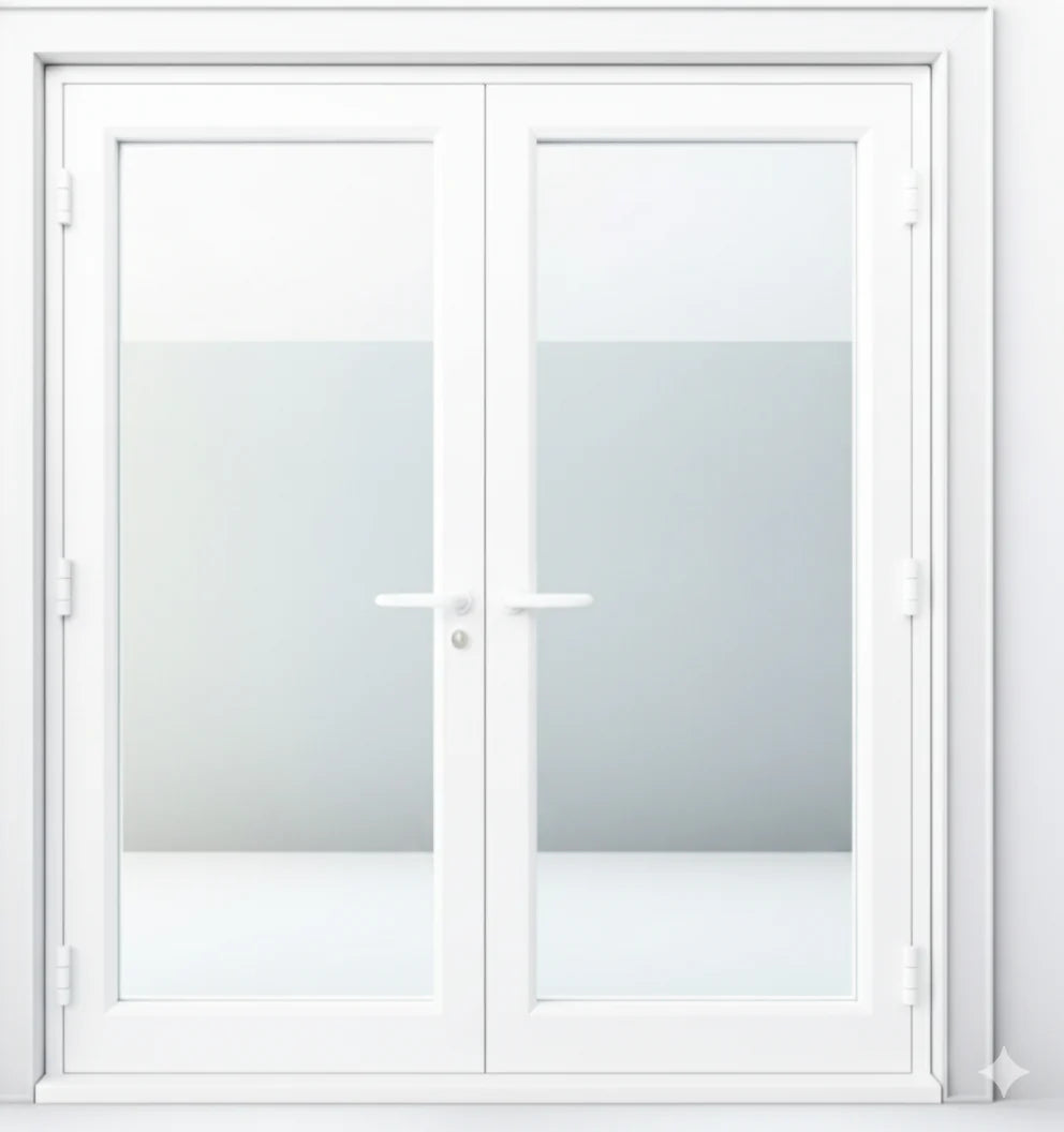 60"x96" Custom Energy Efficient Aluminum French Door — Direct WinDoors