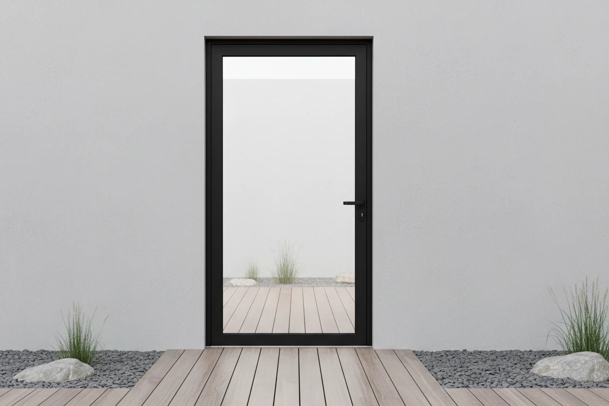 32"x80" Custom Energy-Efficient Aluminum French Door — Direct WinDoors