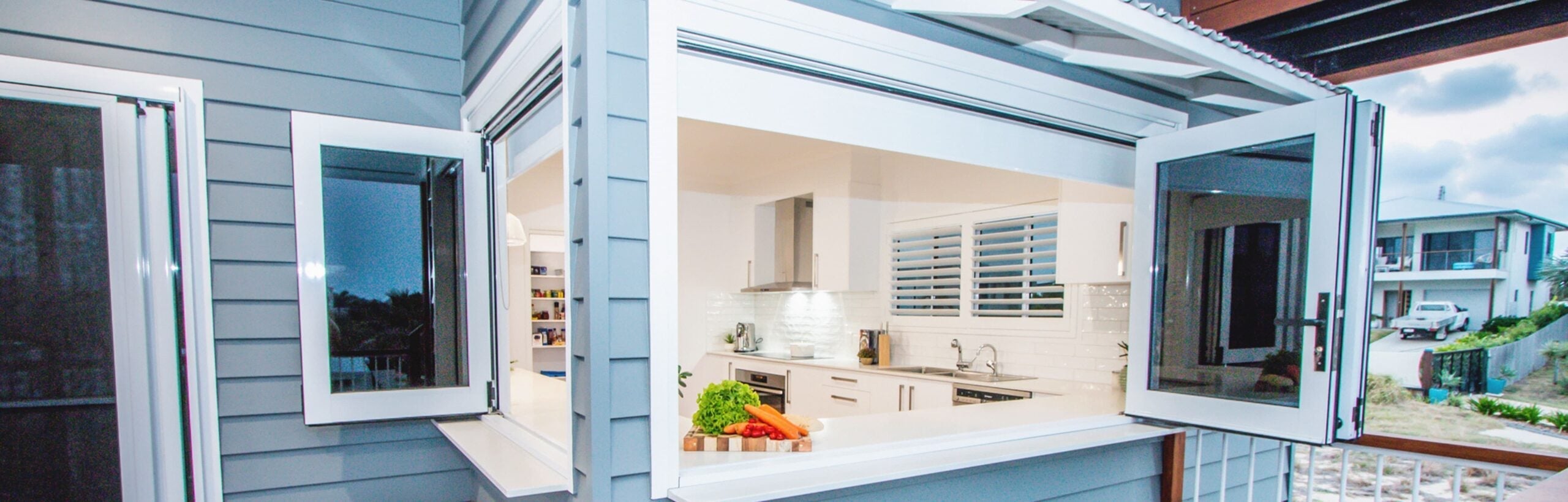 36"x36" Custom Aluminum Bifold Window - Direct WinDoors — Direct WinDoors