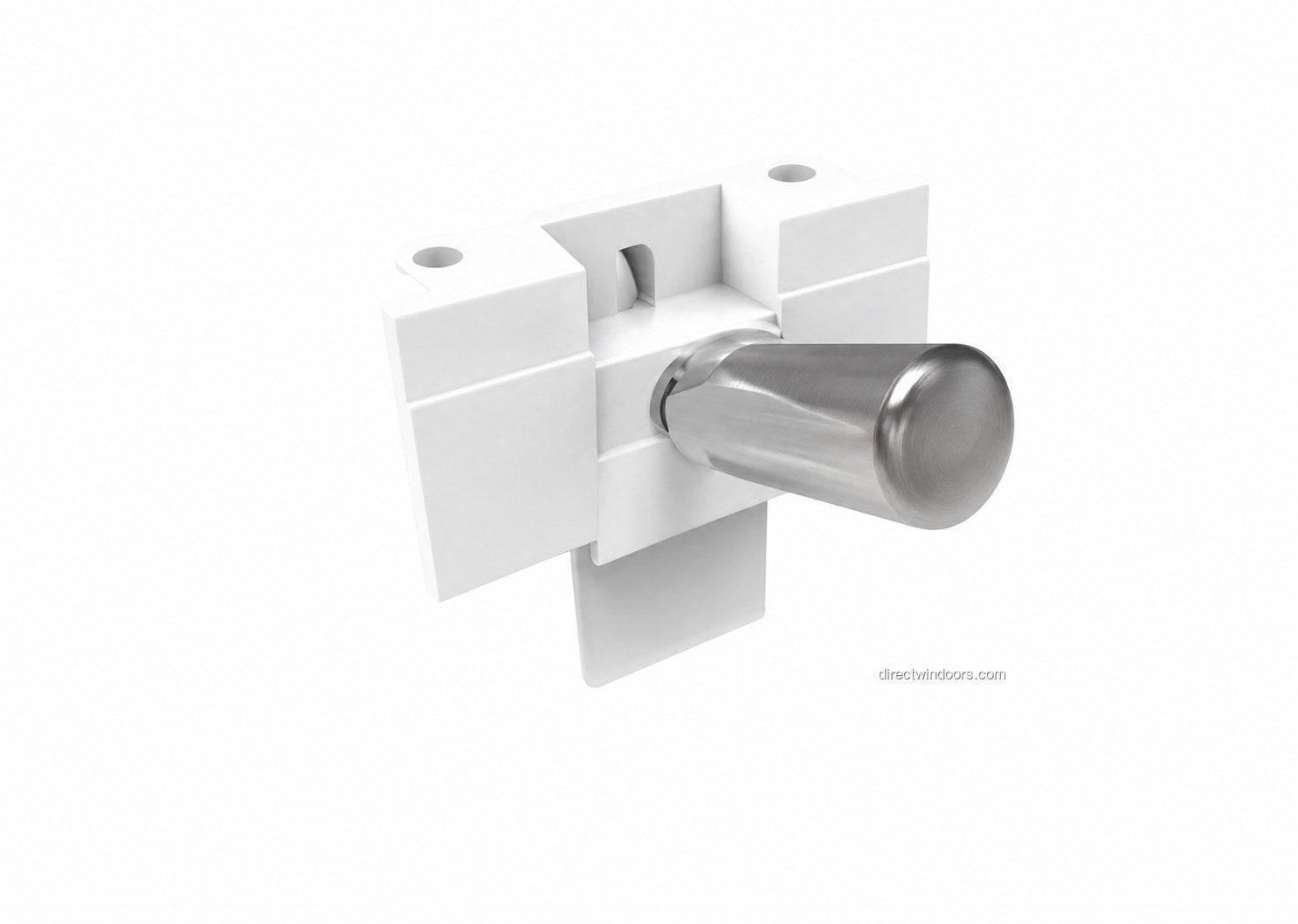 Frameless glass walls bottom latch in stainless steel and polymer