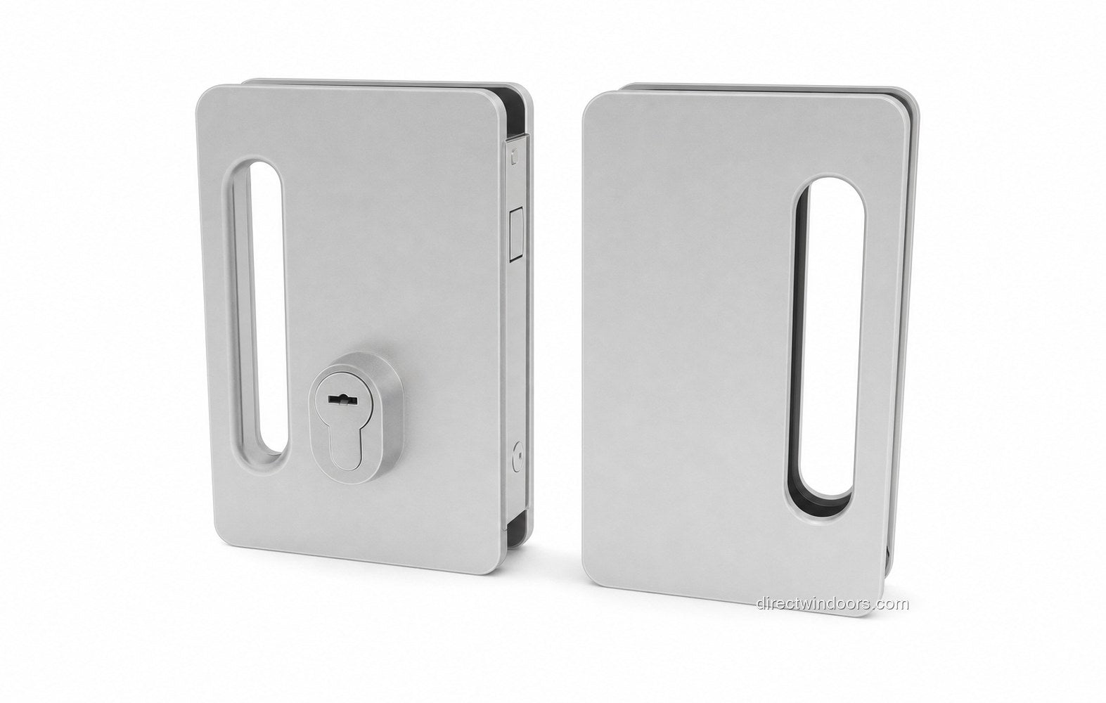 Frameless glass walls premium lock in anodised aluminum