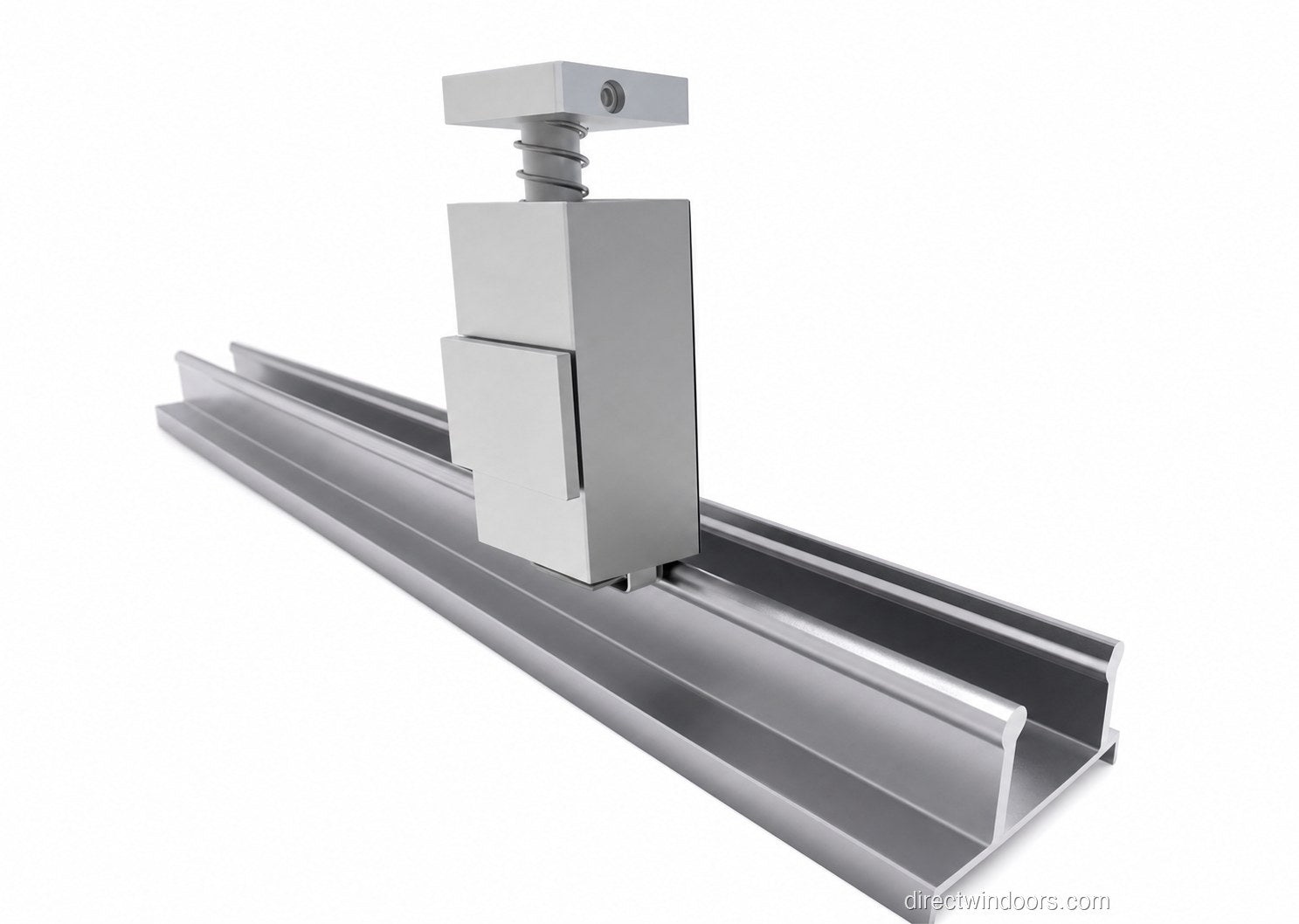 Frameless glass walls foot-activated step-on lock
