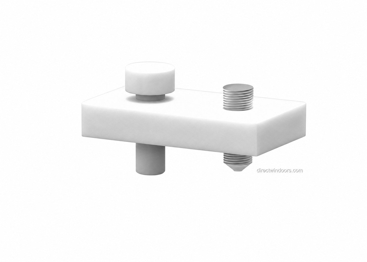 Frameless glass walls tamper-proof anti-lift stopper