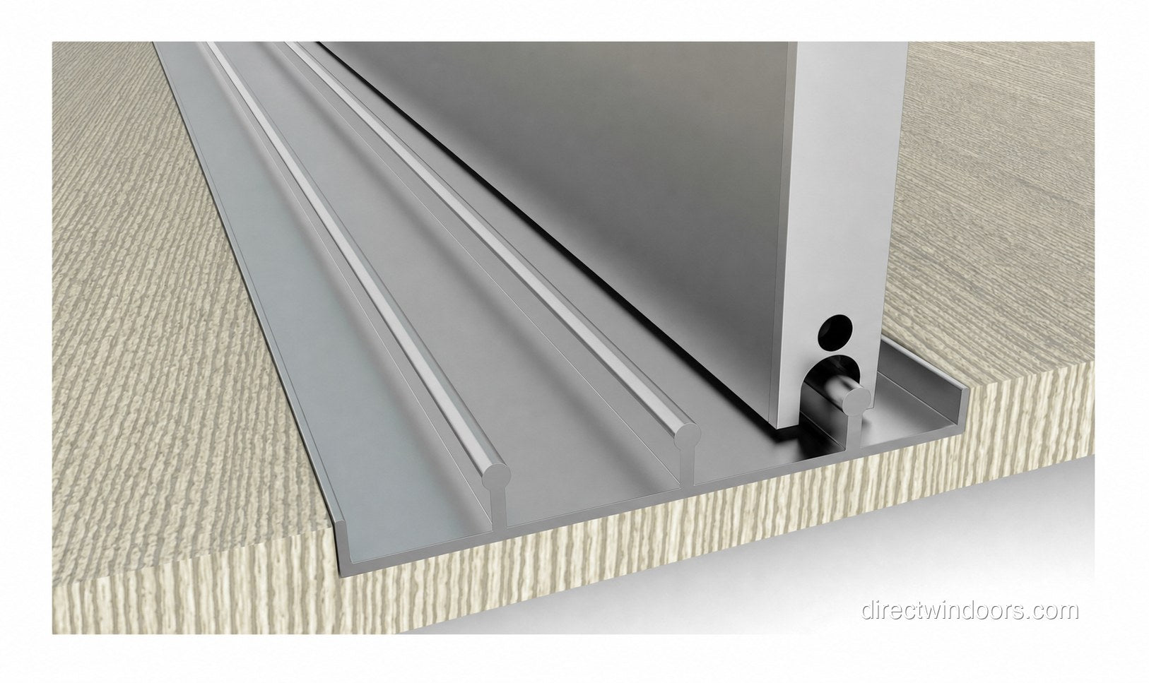 Frameless glass walls Mini system bare install on carpet