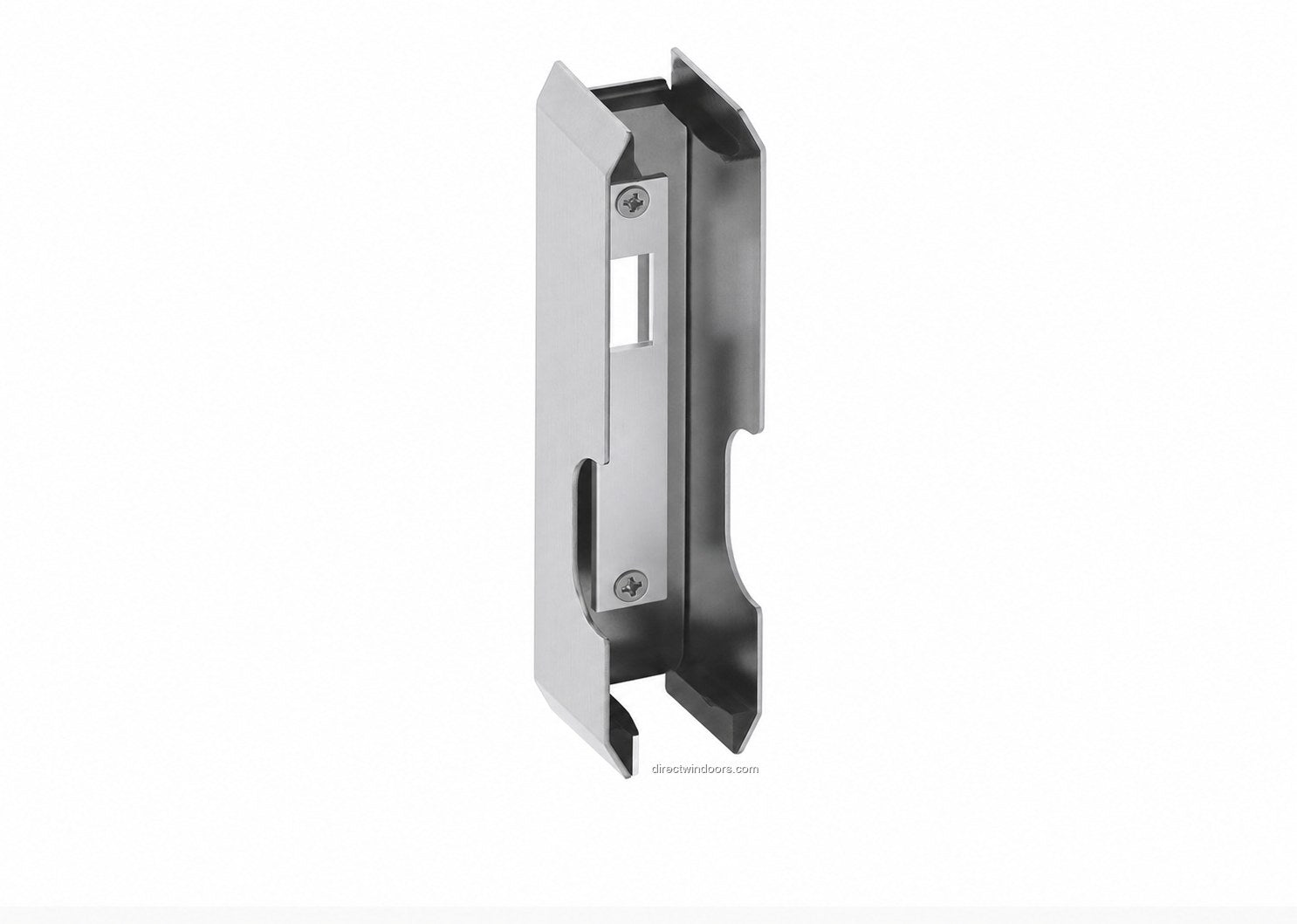 Frameless glass walls U-shaped stainless steel strike plate
