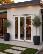 72x80 aluminum bifold door, exterior view