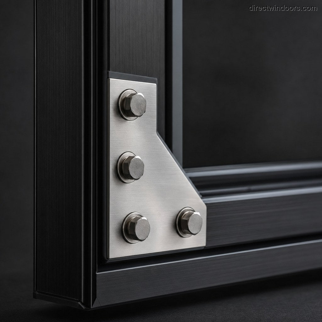Engineered aluminum frame reinforcement — Direct WinDoors 10-year warranty